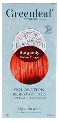 Greenleaf Coloration 100% Biologique 100 g - Coloration : Burgundy