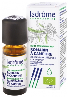 Ladrôme Organic Essential Oil Rosemary Camphor (Rosmarinus officinalis CT camphre) 10ml