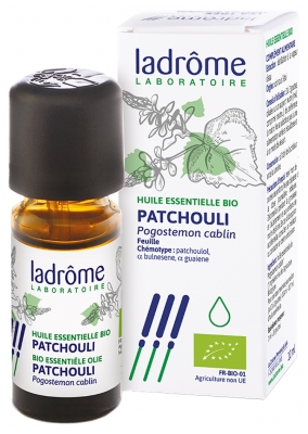 Ladrôme Olio Essenziale di Patchouli (Pogostemon Cablin) Biologico 10 ml