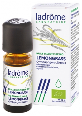 Ladrôme Huile Essentielle Lemongrass (Cymbopogon citratus) Bio 10 ml