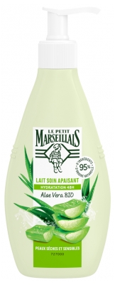 Leite de Cuidado Calmante Hidratação 48H Aloe Vera Bio 250 ml Le Petit Marseillais