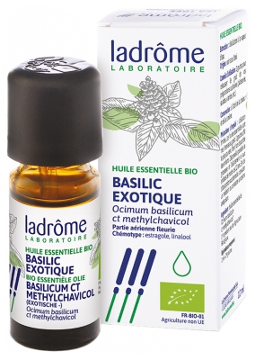 Ladrôme Ätherisches Öl Exotischer Basilikum (Ocinum basilicum CT methylchavicol) Bio 10 ml
