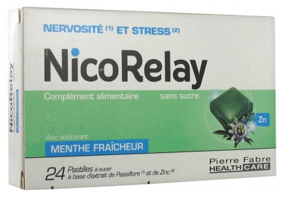 Pierre Fabre Health Care NicoRelay Freshness Mint 24 Lozenges to Suck