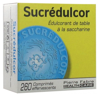 Pierre Fabre Health Care Sucrédulcor Saccharin Tablets 260 Compresse Effervescenti