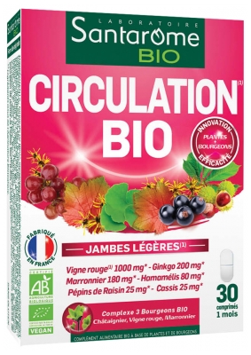Santarome Bio Organic Circulation 30 Tablets