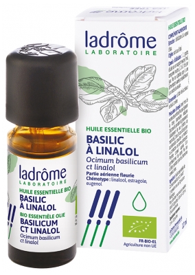 Ladrôme Huile Essentielle Basilic à Linalol (Ocimum basilicum ct linalol) Bio 10 ml