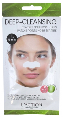 L'Action Paris Tea Tree Nose Pore Strips 5 Strips