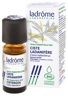 Ladrôme Bio ladāna klinšrozes (Cistus ladaniferus) ēteriskā eļļa 10 ml