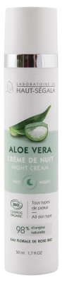 Laboratoire du Haut-Ségala Aloe Vera Crème de Nuit Bio 50 ml