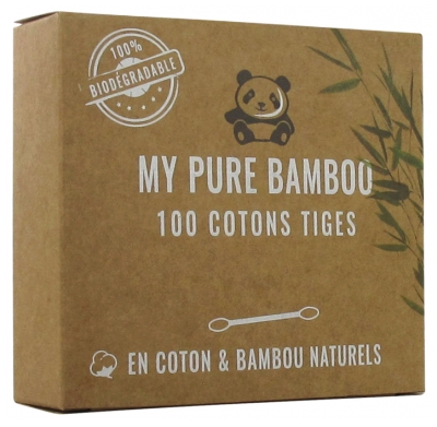 Denti Smile My Pure Bamboo Cotons Tiges 100 Pièces