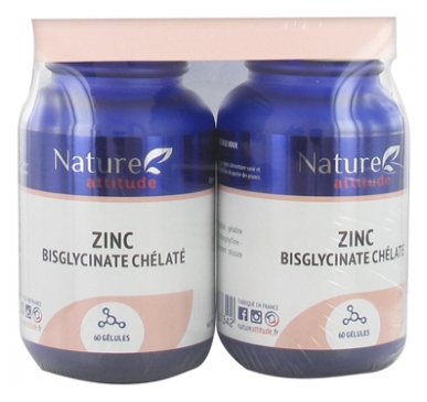 Nature Attitude Zink Bisglycinat Chelatiert 2 x 60 Kapseln