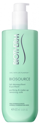 Biotherm Biosource Purifying & Make-up Removing Milk Normal to Combination Skin 400ml