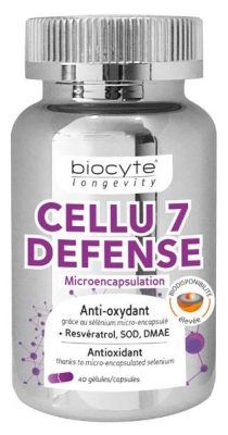 Biocyte Longevity Cellu 7 Defense 40 Gélules (à consommer de préférence avant fin 07/2021)