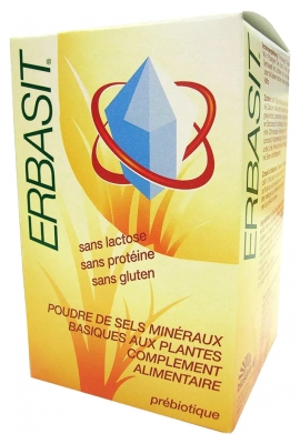 Biosana Erbasit Poudre de Sels Minéraux Basiques Aux Plantes Sans Lactose 240 g