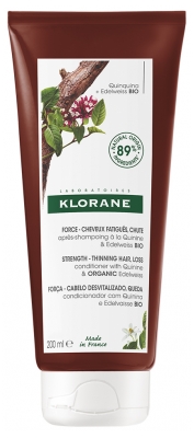 Klorane Force - Cheveux Fatigués & Chute Après-Shampoing à la Quinine et Edelweiss Bio 200 ml