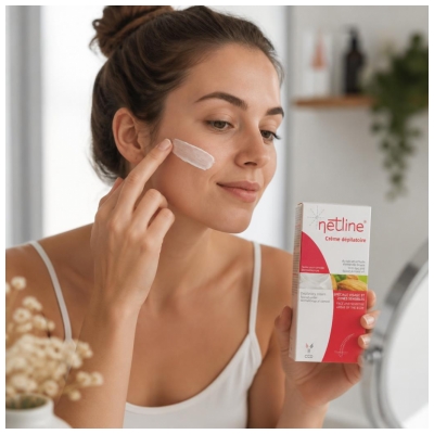 Netline Crema Depilatoare Specială Față și Zone Sensibile 75 ml