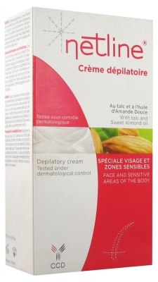 Netline Crème Dépilatoire Spéciale Visage et Zones Sensibles 75 ml