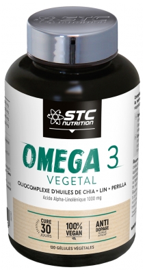 STC Nutrition Pflanzliches Omega 3 120 Pflanzliche Kapseln
