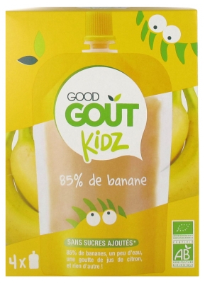 Good Goût Kidz 85% Organic Banana 4 Gourds