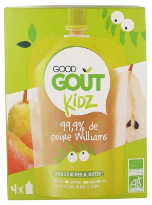 Good Goût Kidz 99,9% Organic Williams Pear 4 Bottles