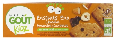 Good Goût Kidz Organic Chocolate Almond Hazelnut Cookies 9 Biscuits