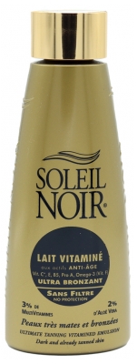 Soleil Noir Leite Vitaminado Ultra Bronzeador Sem Filtro 150 ml