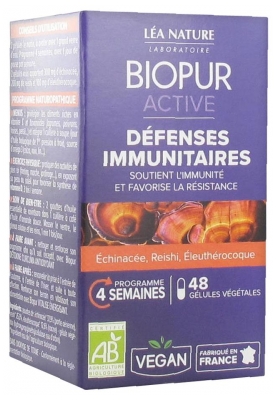 Biopur Active Défenses Immunitaires Bio 48 Gélules (à consommer de préférence avant fin 07/2021)