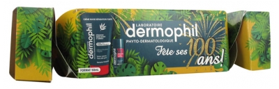 Dermophil Indien Fête Ses 100 Ans Crème Mains Réparation Forte 50 ml + Stick Réparation Lèvres Abîmées 4 g