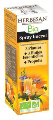 Herbesan Spray Buccal Bio 20 ml (à consommer de préférence avant fin 07/2021)