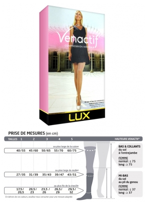 Gibaud Venactif Lux Contention Knee-High Sock Class 2 Black