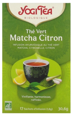 Yogi Tea Žaliosios Arbatos Matcha Citrinų Biologinis 17 Pakelių