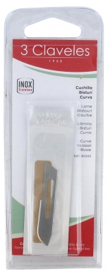 3 Claveles Lâmina Bisturi Curva
