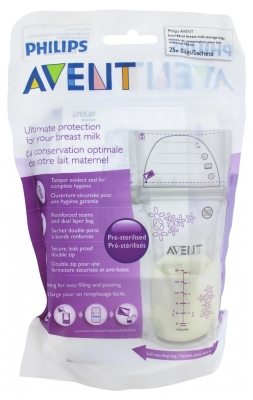 Avent Storage Sachets for Breast Milk 25 Sachets of 180ml