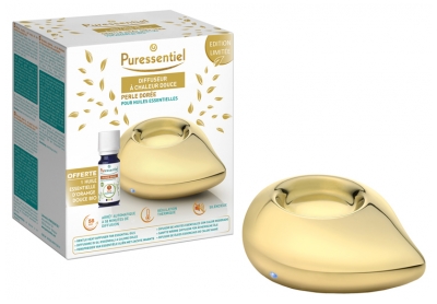 Puressentiel Golden Pearl Soft Heat Diffuser for Essential Oils Limited Edition