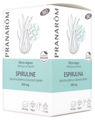 Pranarôm Micro-Algae Spirulina Organic 150 Tablets