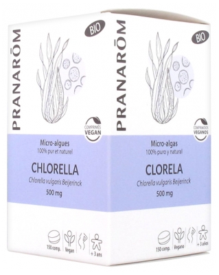 Pranarôm Micro-Algues Chlorella Bio 150 Comprimés