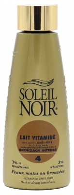 Soleil Noir Lait Vitaminé Bronzage Intense 4 150 ml