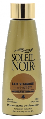 Soleil Noir Vitaminé Lait Bronzage Intense 4 150 ml
