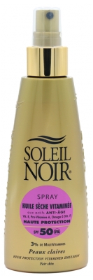 Soleil Noir Suchý Vitaminový Olej SPF50 Spray 150 ml