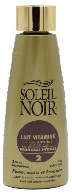 Soleil Noir Lait Vitaminé Bronzage Intense 2 150 ml
