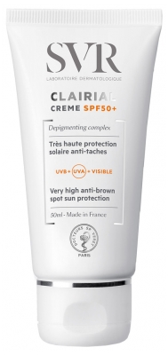 SVR Clairial Crème SPF50+ Très Haute Protection Solaire Anti-Taches 50 ml
