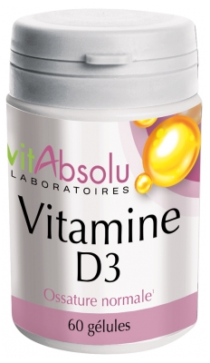VitAbsolu Vitamin D3 60 Capsules