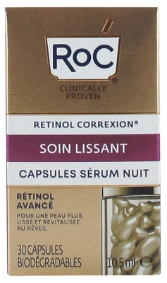 RoC Retinol Correxion Smoothing Care Night Serum Capsules 30 Capsules Biodegradable