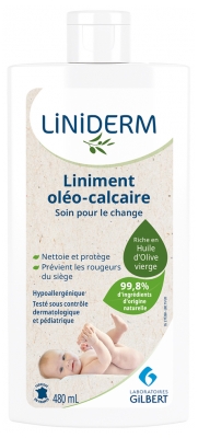 Gilbert Liniderm Liniment Oléo-Calcaire Soin pour le Change 480 ml