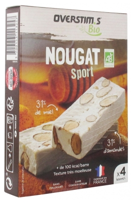 Overstims Nougat Sport Organic 4 Bars