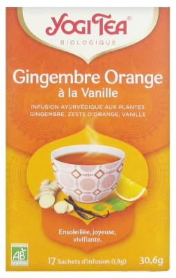 Yogi Tea Organiczny Imbir z Pomarańczą i Wanilią 17 Saszetek