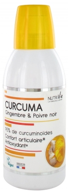 Nutrivie Curcuma Gingembre et Poivre Noir 500 ml