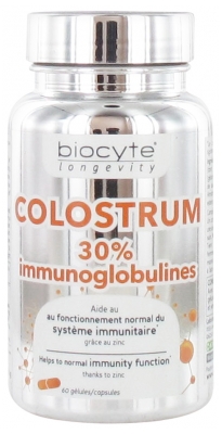 Biocyte Longevity Colostrum 30% Immunoglobulin 60 Capsules