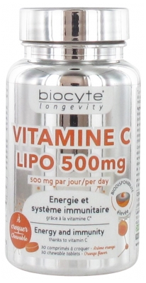 Biocyte Longevity Vitamin C Lipo 500mg 30 Tablets