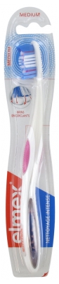Elmex Intensive Cleaning Medium Toothbrush - Colour: Pink